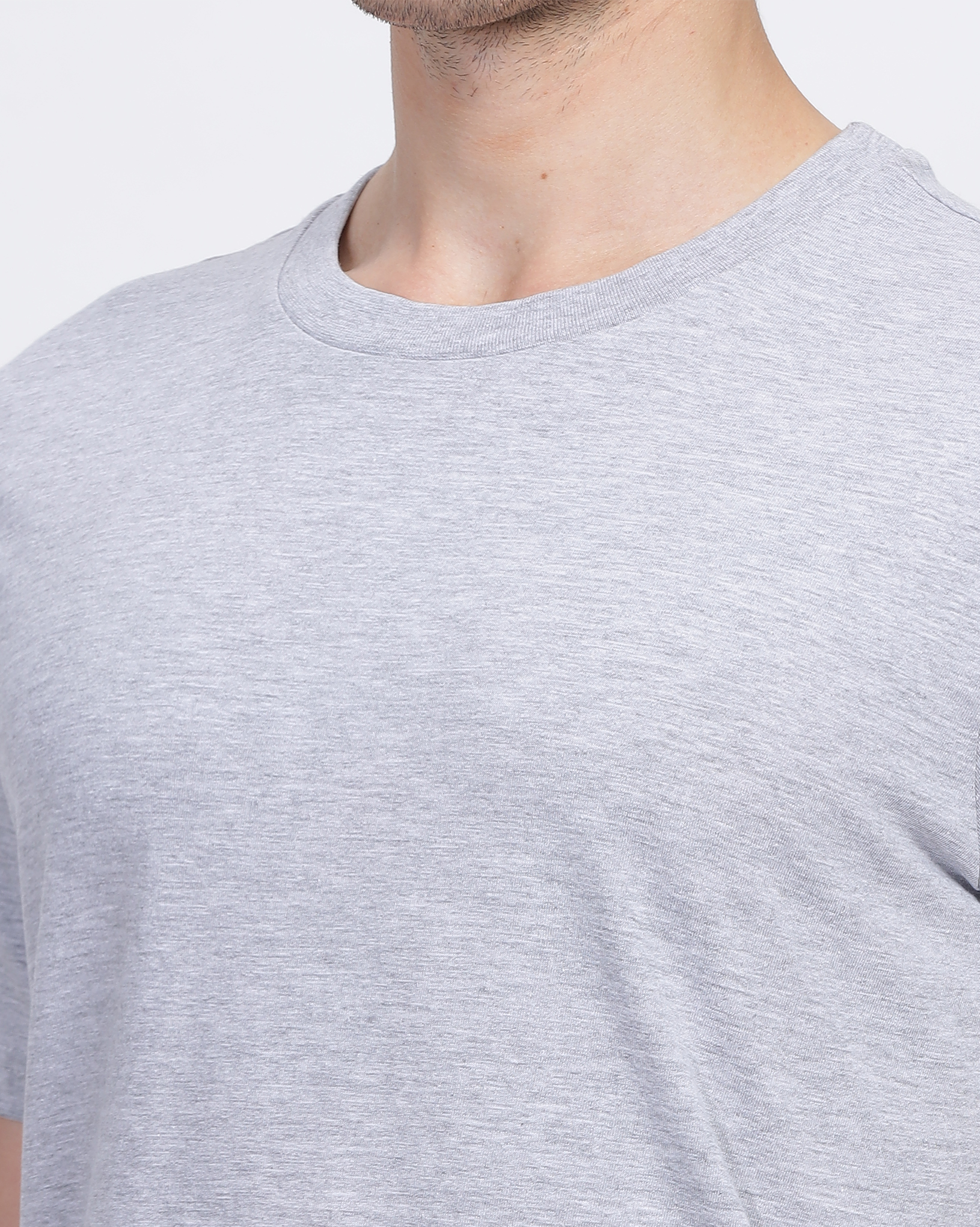 Grey Regular Fit Printed T-shirt