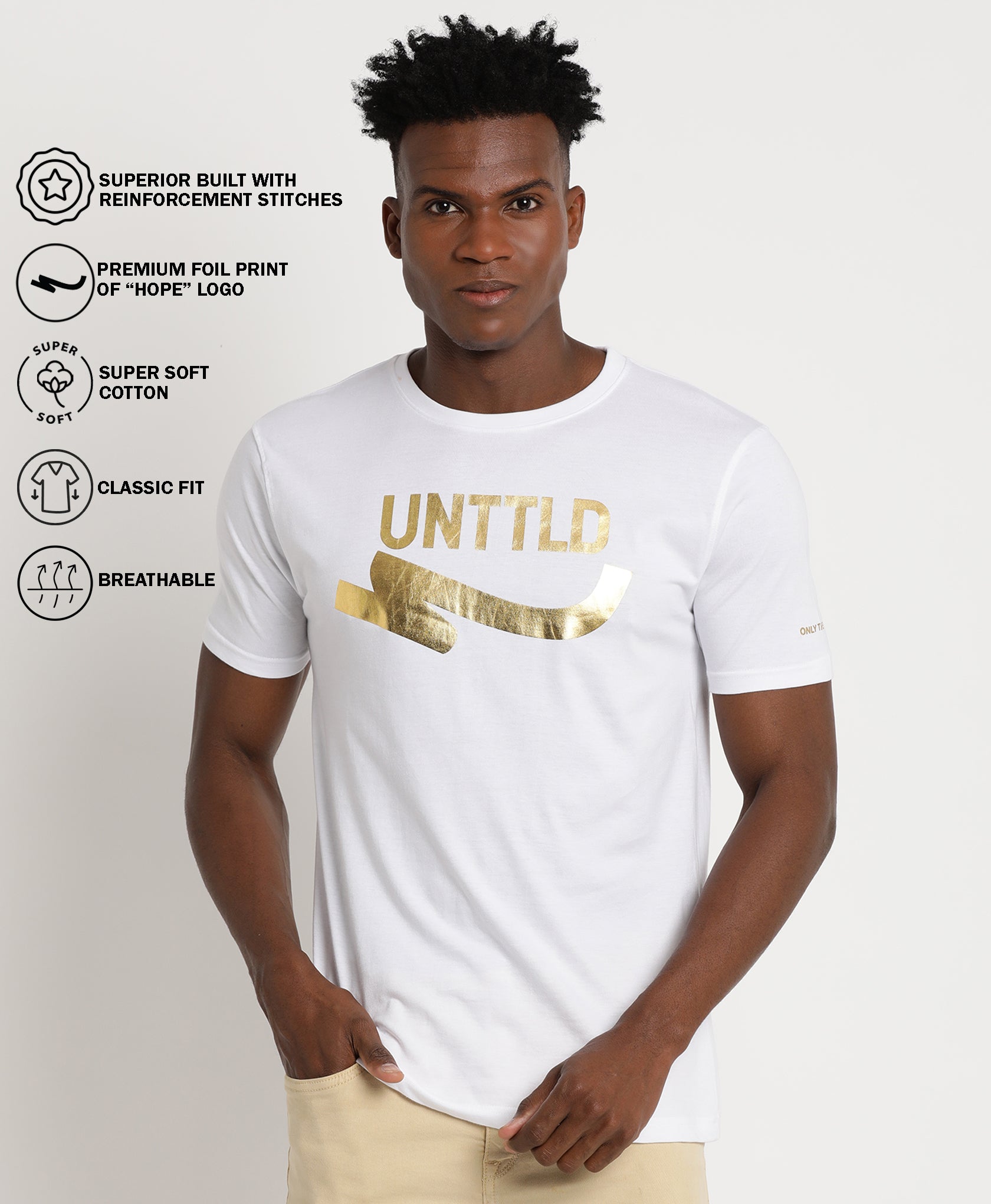 White Sim-fit T-Shirt