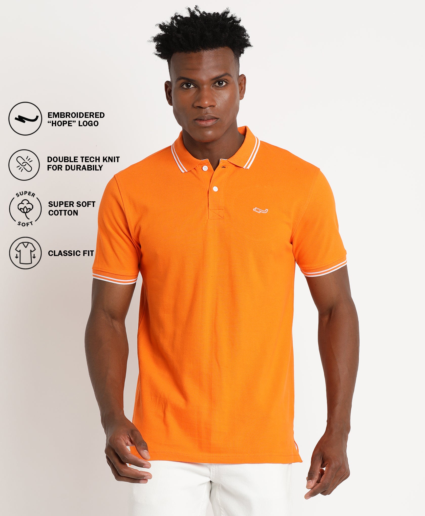 Orange Polo T-Shirt