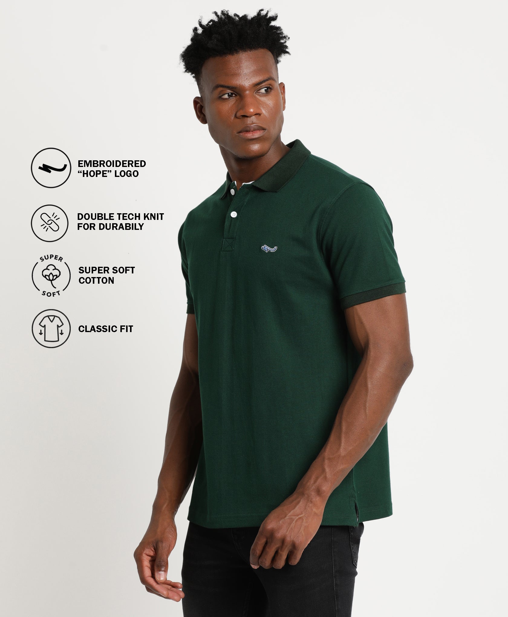 Dark Green Polo T-Shirt