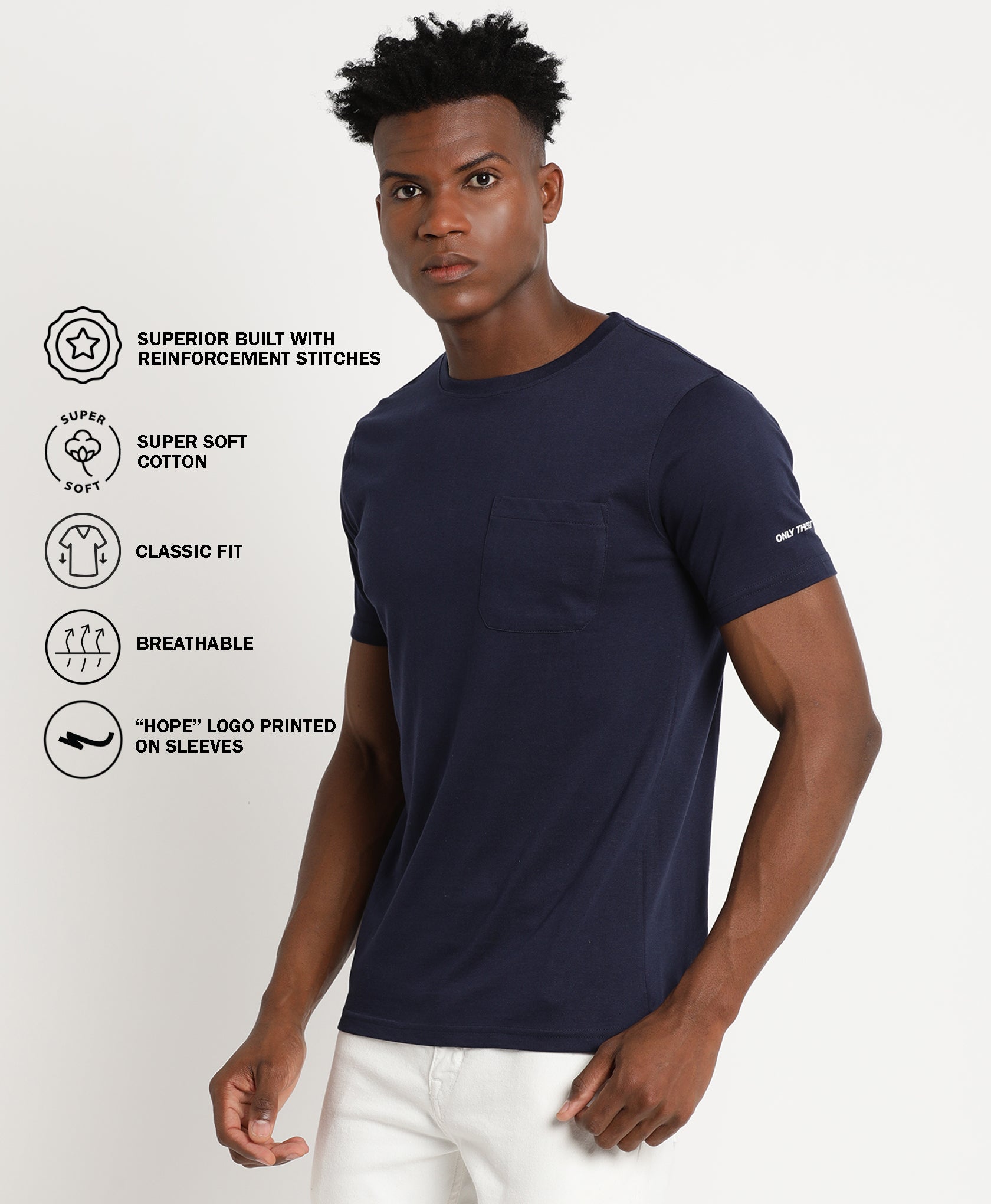 Navy Slim-fit T-Shirt