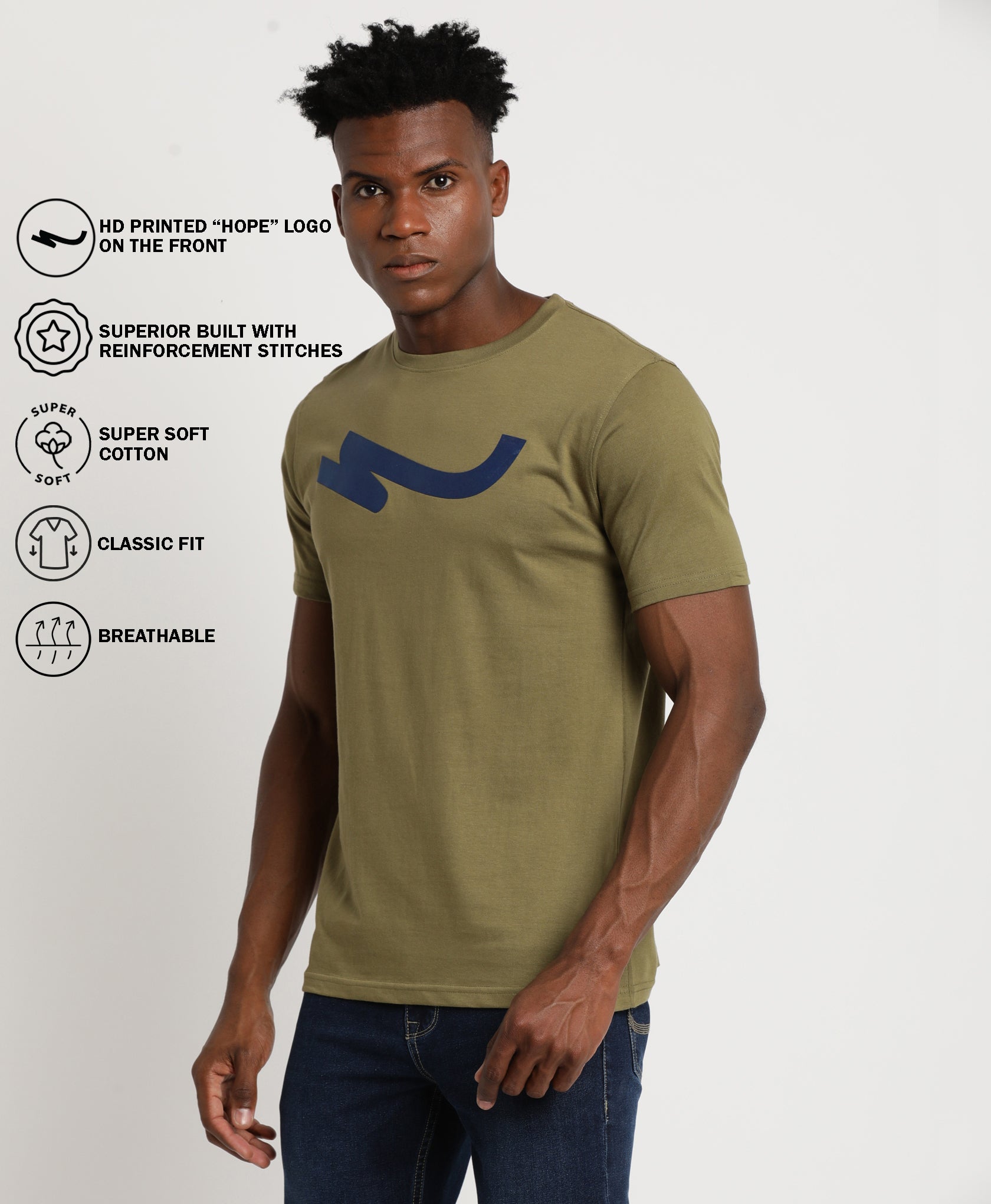 Olive Slim-fit T-Shirt