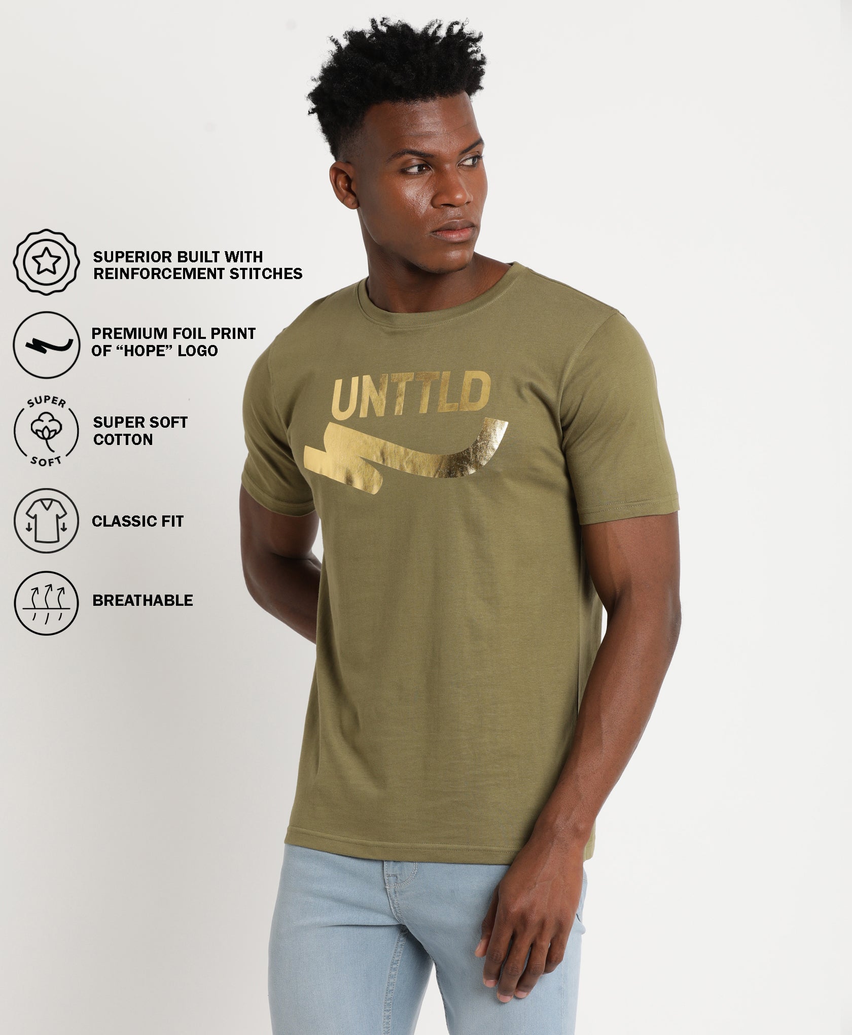 Olive Slim-fit T-Shirt