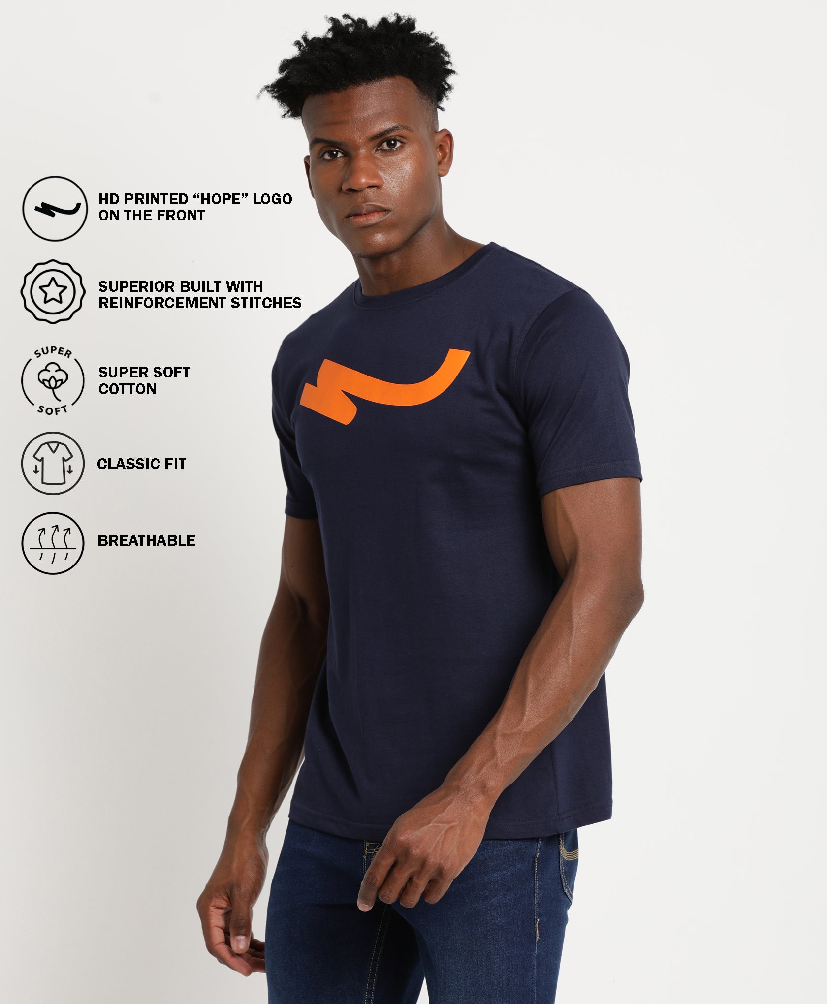 Navy Slim-fit T-Shirt