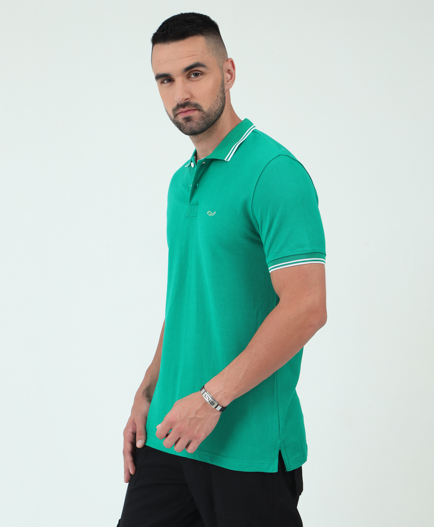 Green Back printed Polo T-Shirt