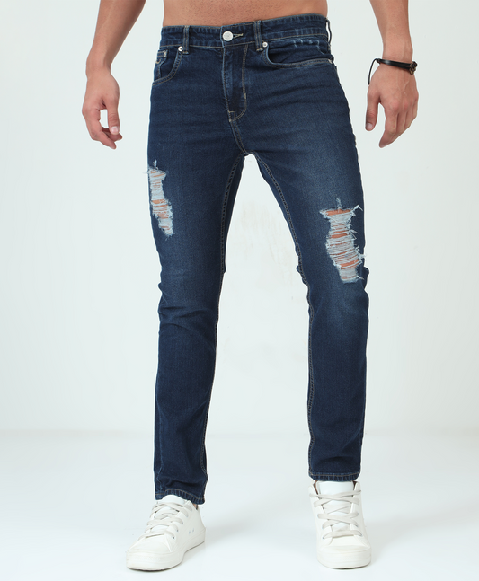 Distressed Denim Jeans