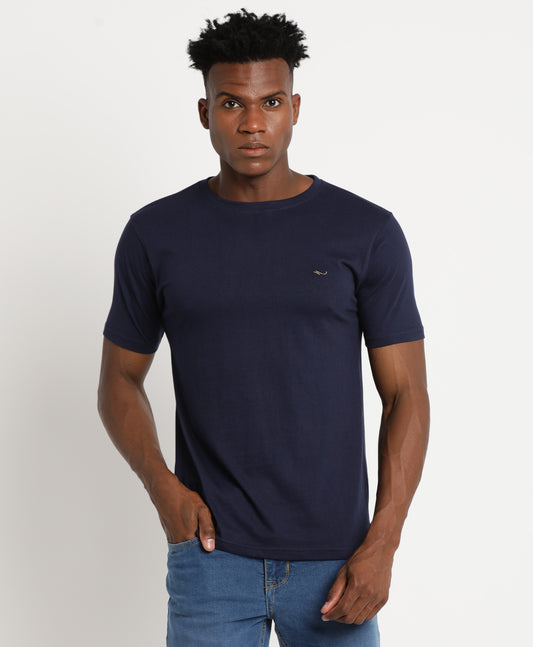 Navy Slim-fit T-Shirt for Men 