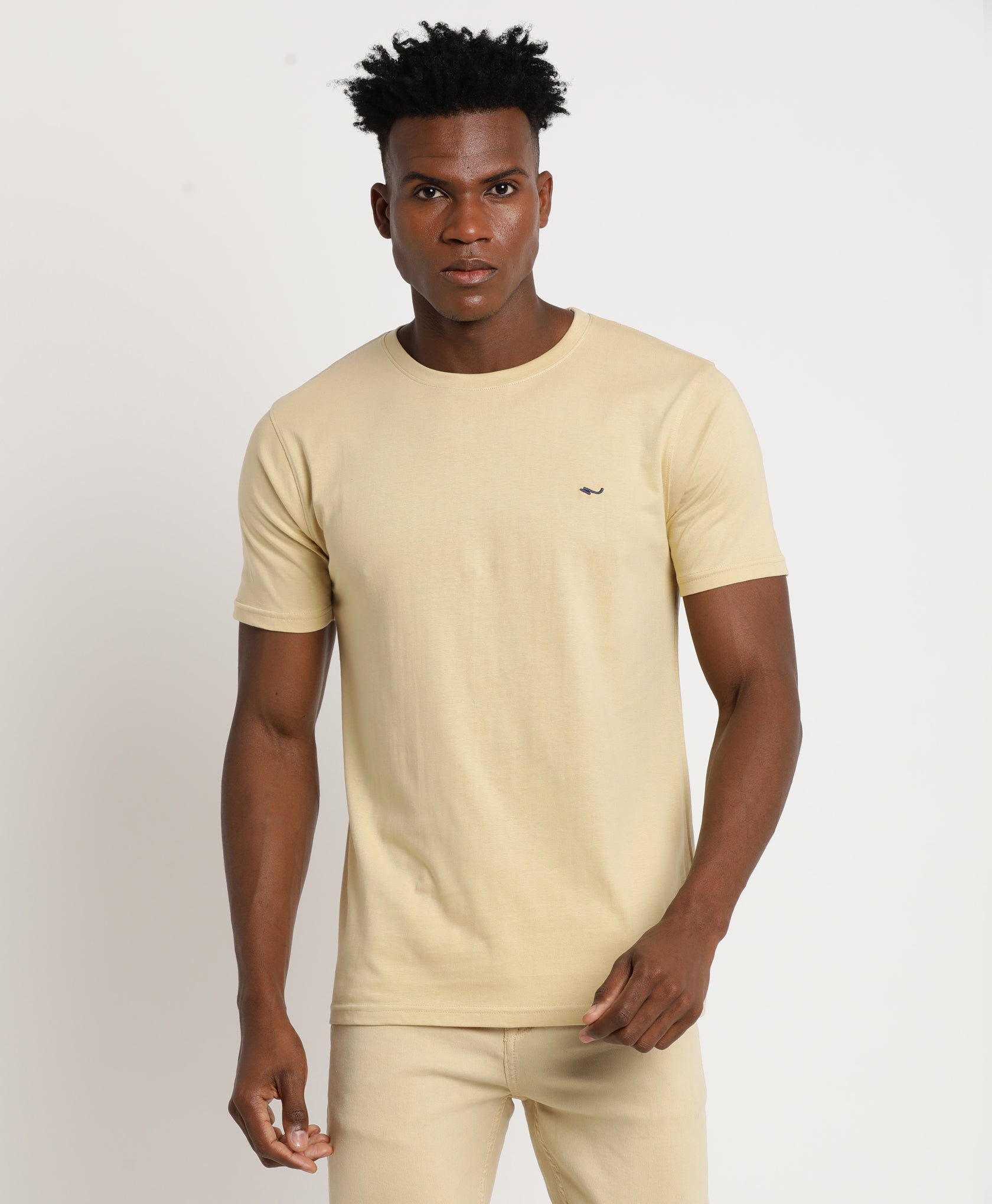 Beige Slim-fit T-Shirt