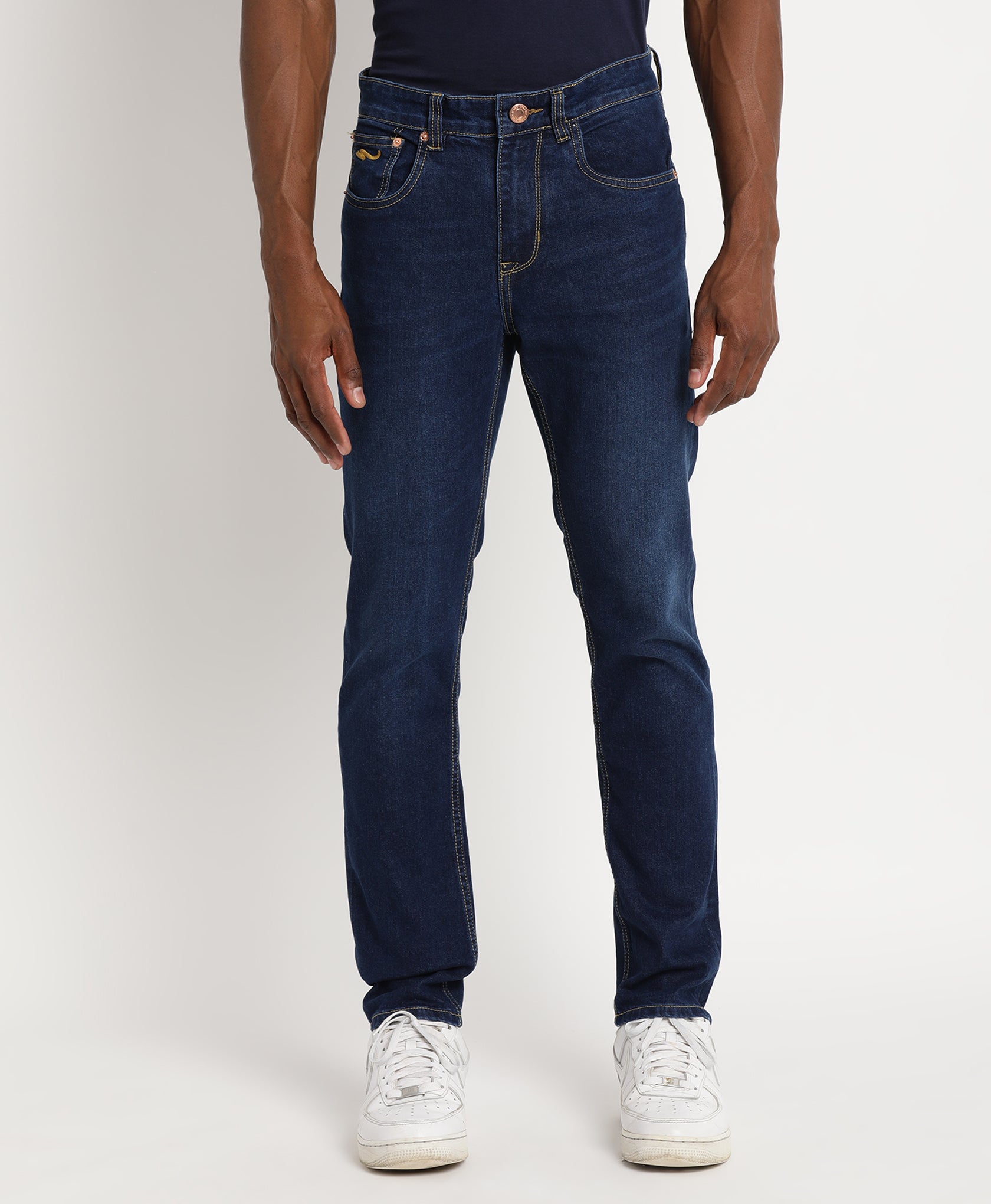 Indigo Slim-fit Jeans for Men 