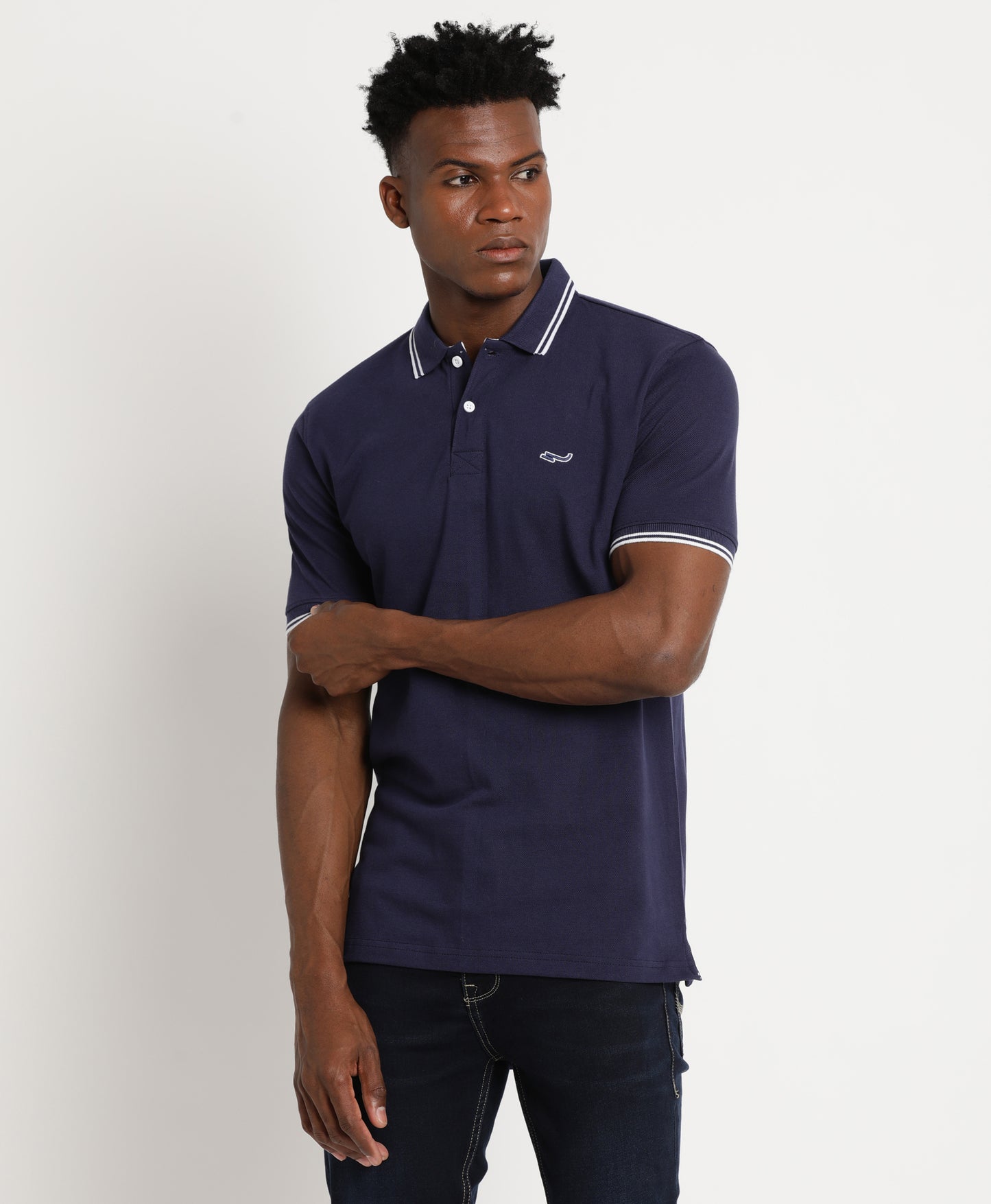 Dark Blue Polo T-Shirt for Men 