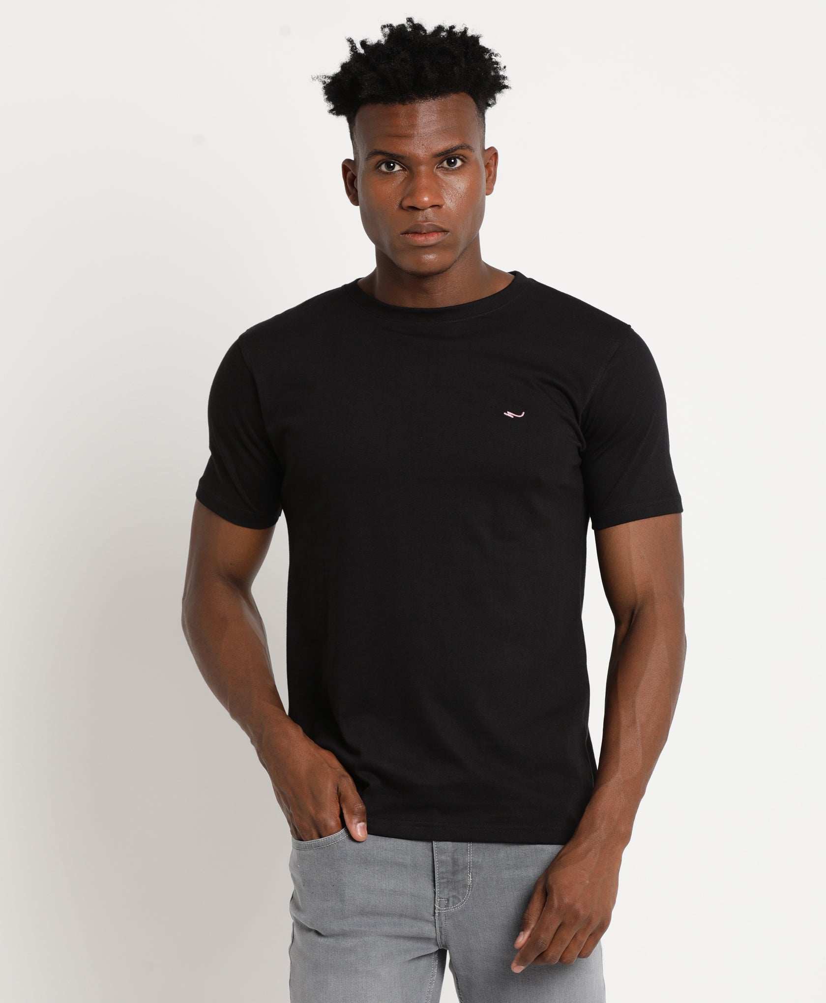 Black Slim-fit T-Shirt