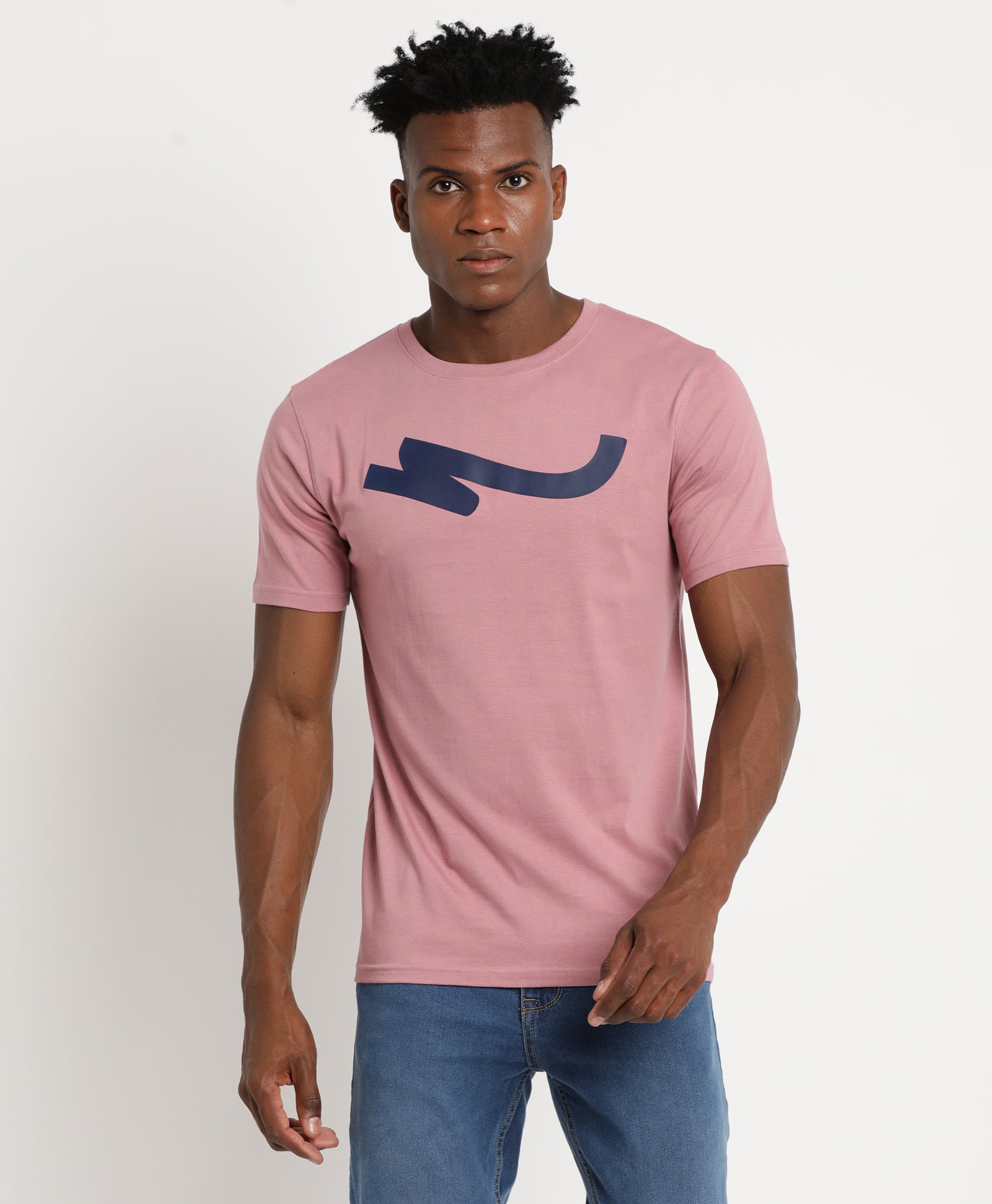 Mauve Pink Slim-fit T-Shirt