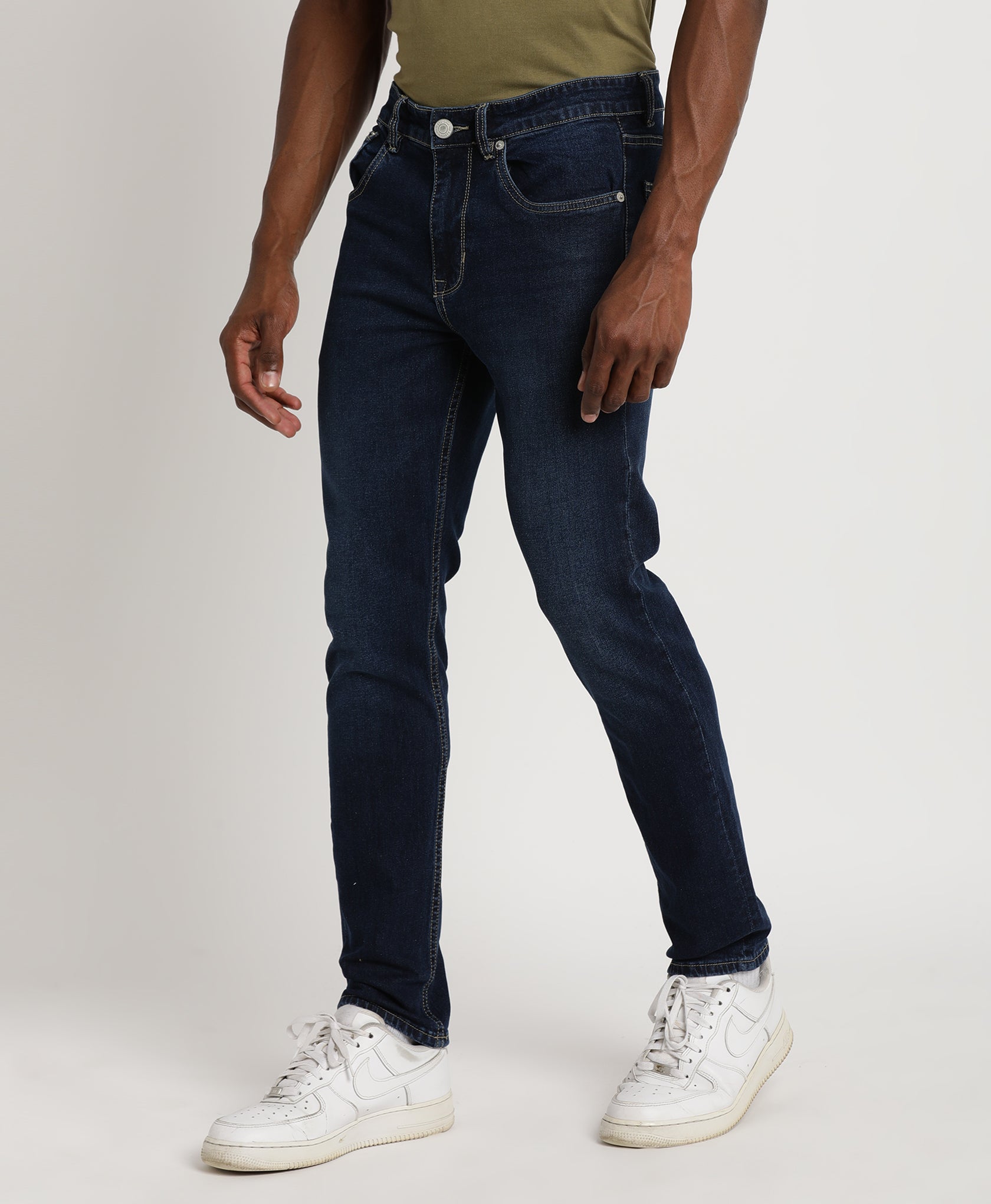 Dark Navy Slim-fit Jeans