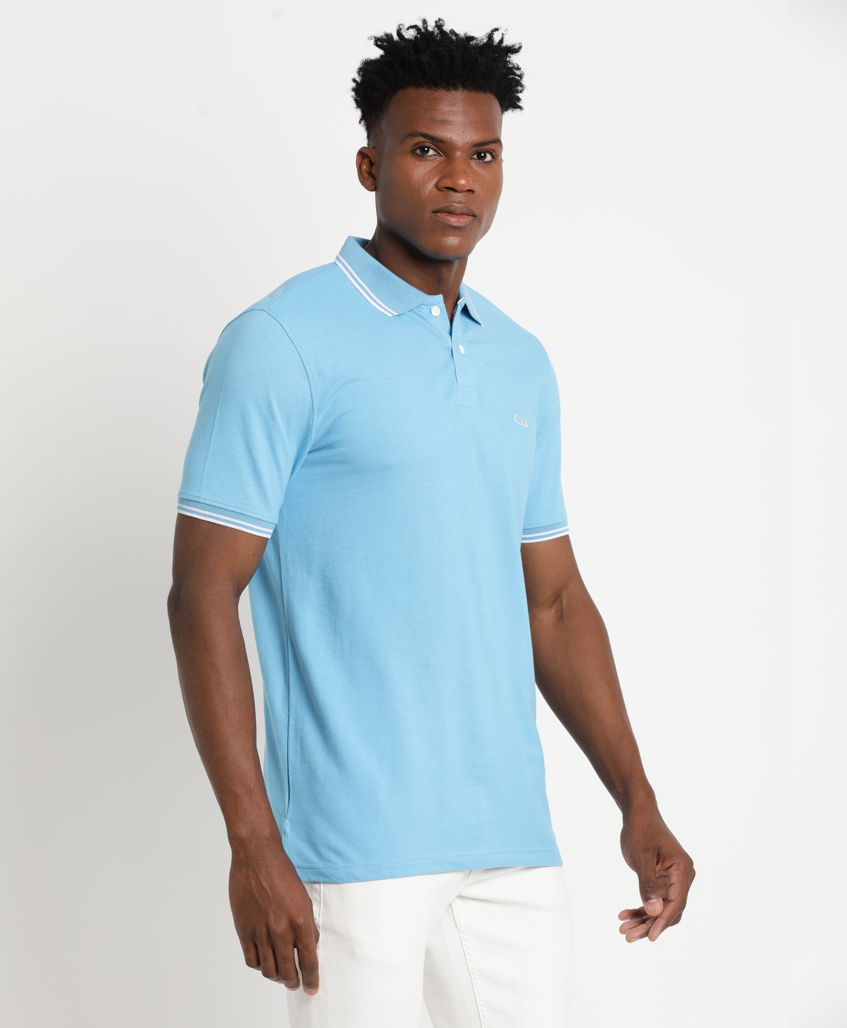 Aqua Blue Polo T-Shirt