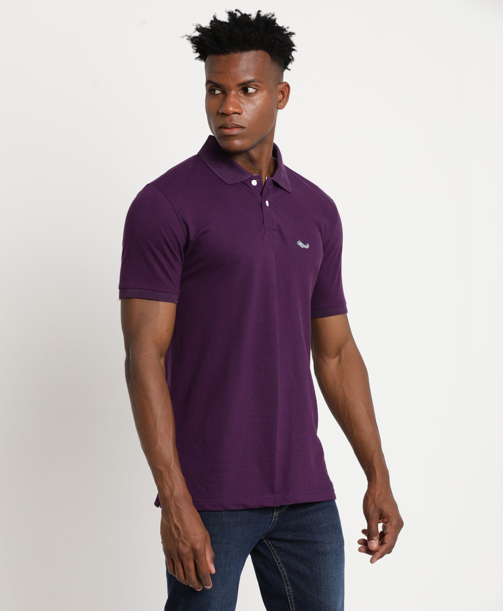 Deep Purple Polo T Shirt Unttld Jeans