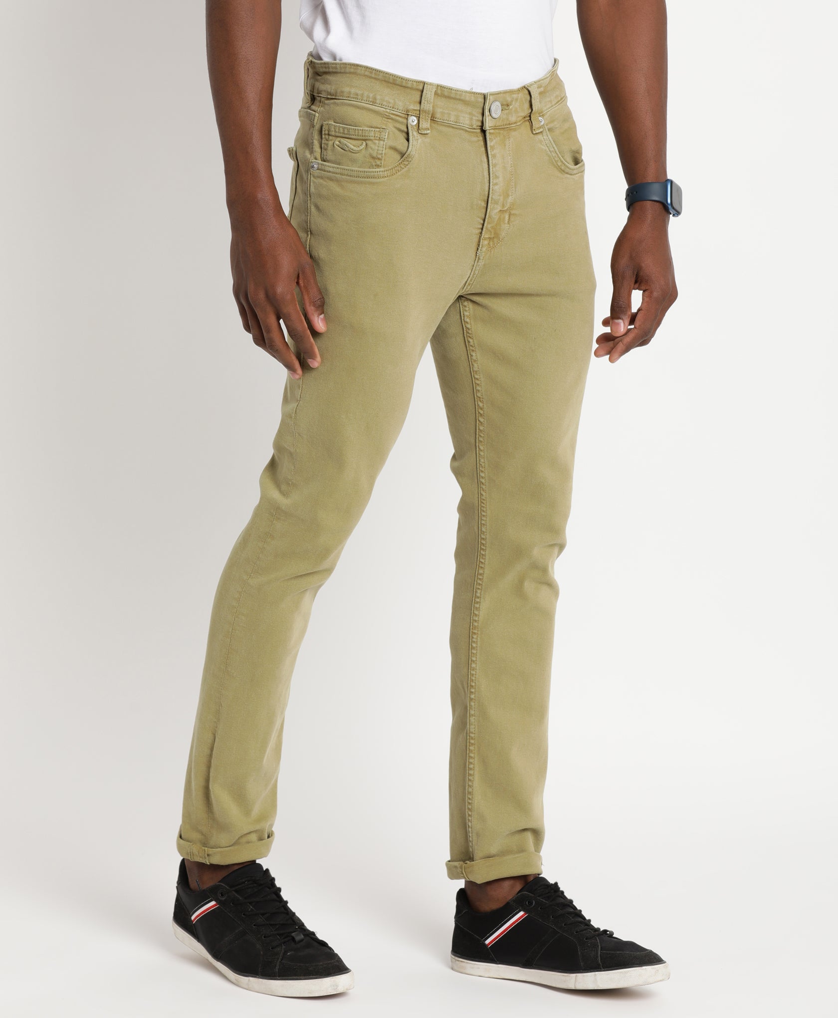 Olive Slim-fit Jeans