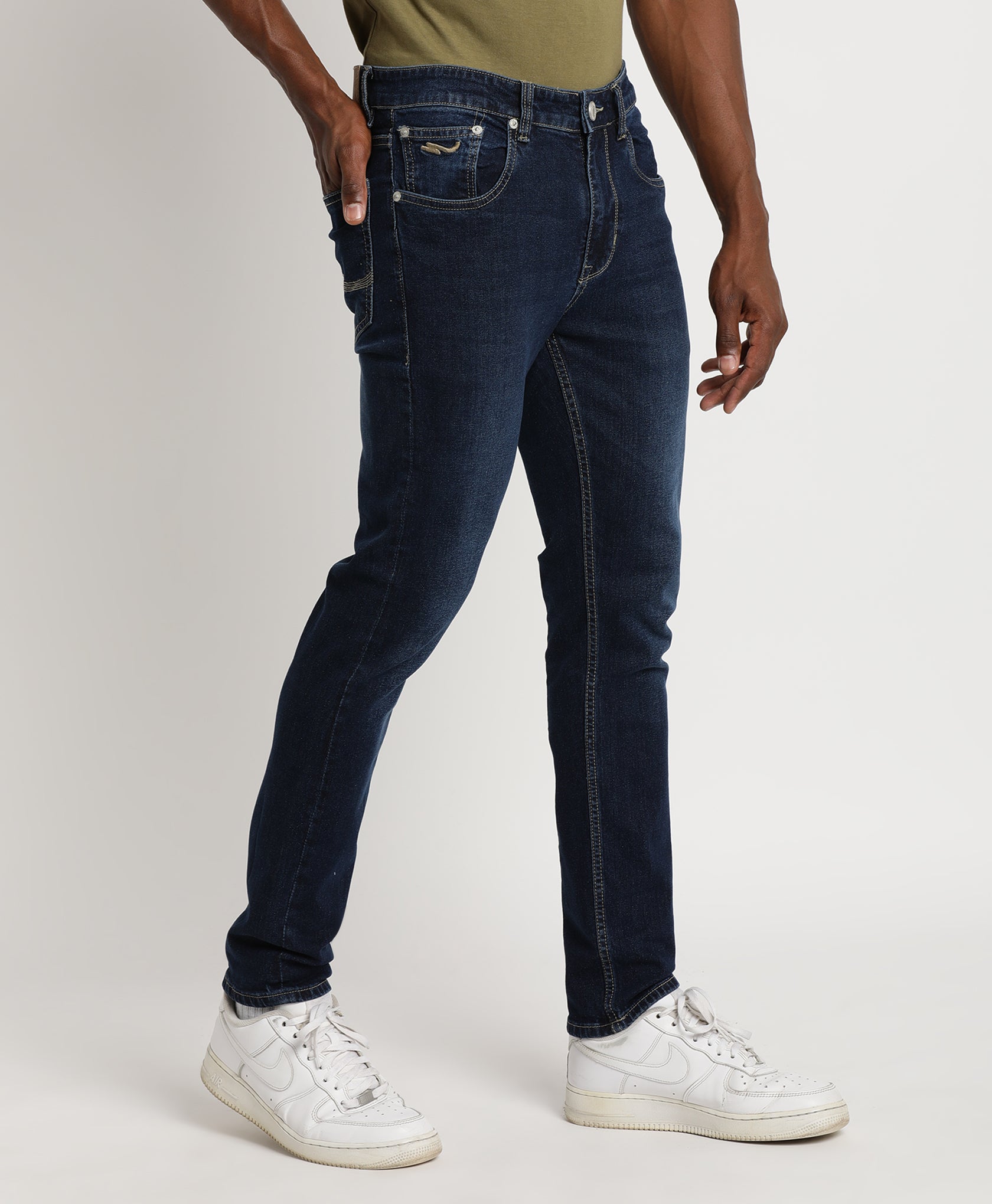 Dark Navy Slim-fit Jeans