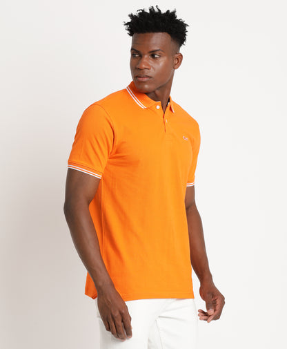 Orange Polo T-Shirt for Men 