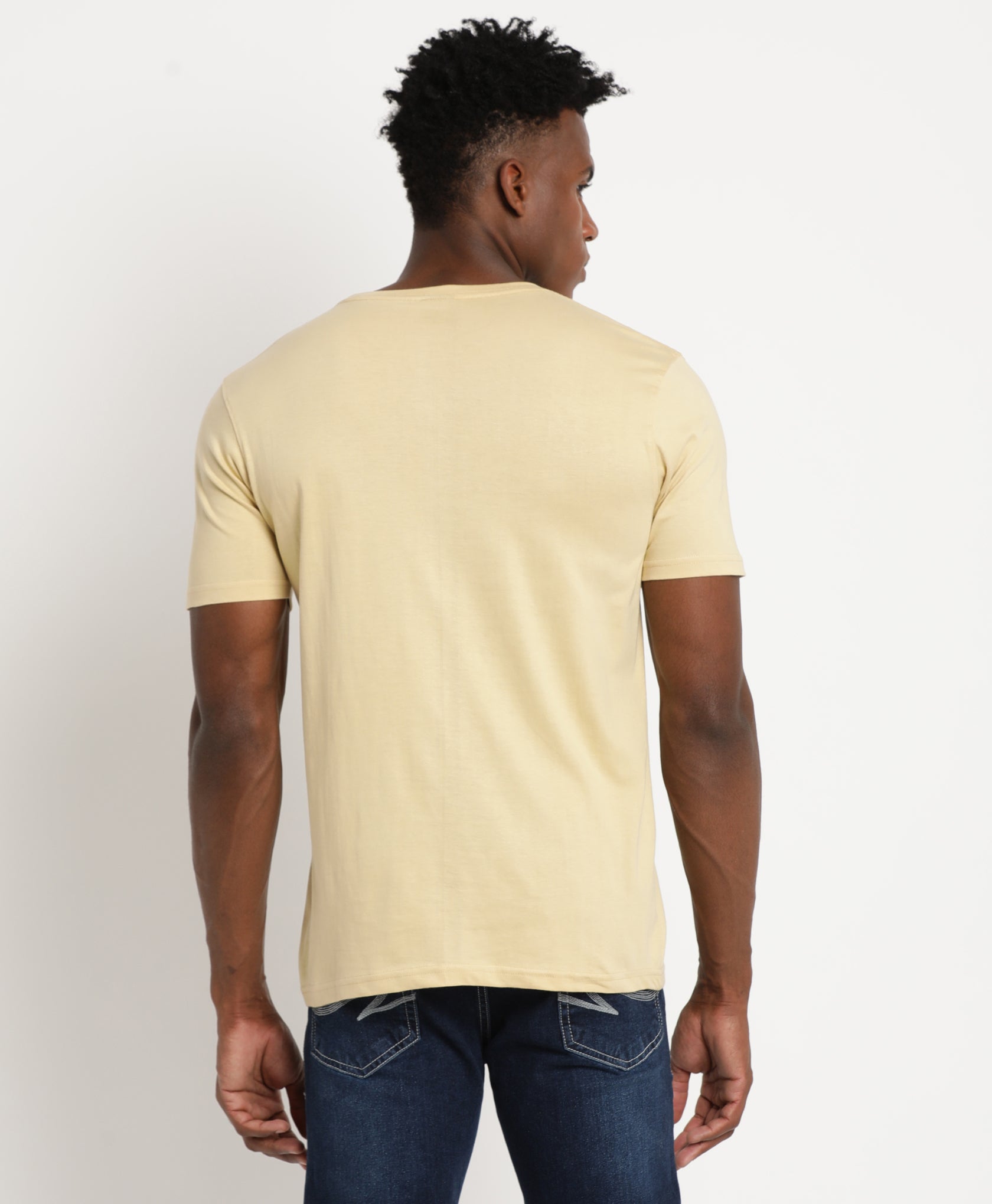 Beige Slim-fit T-Shirt