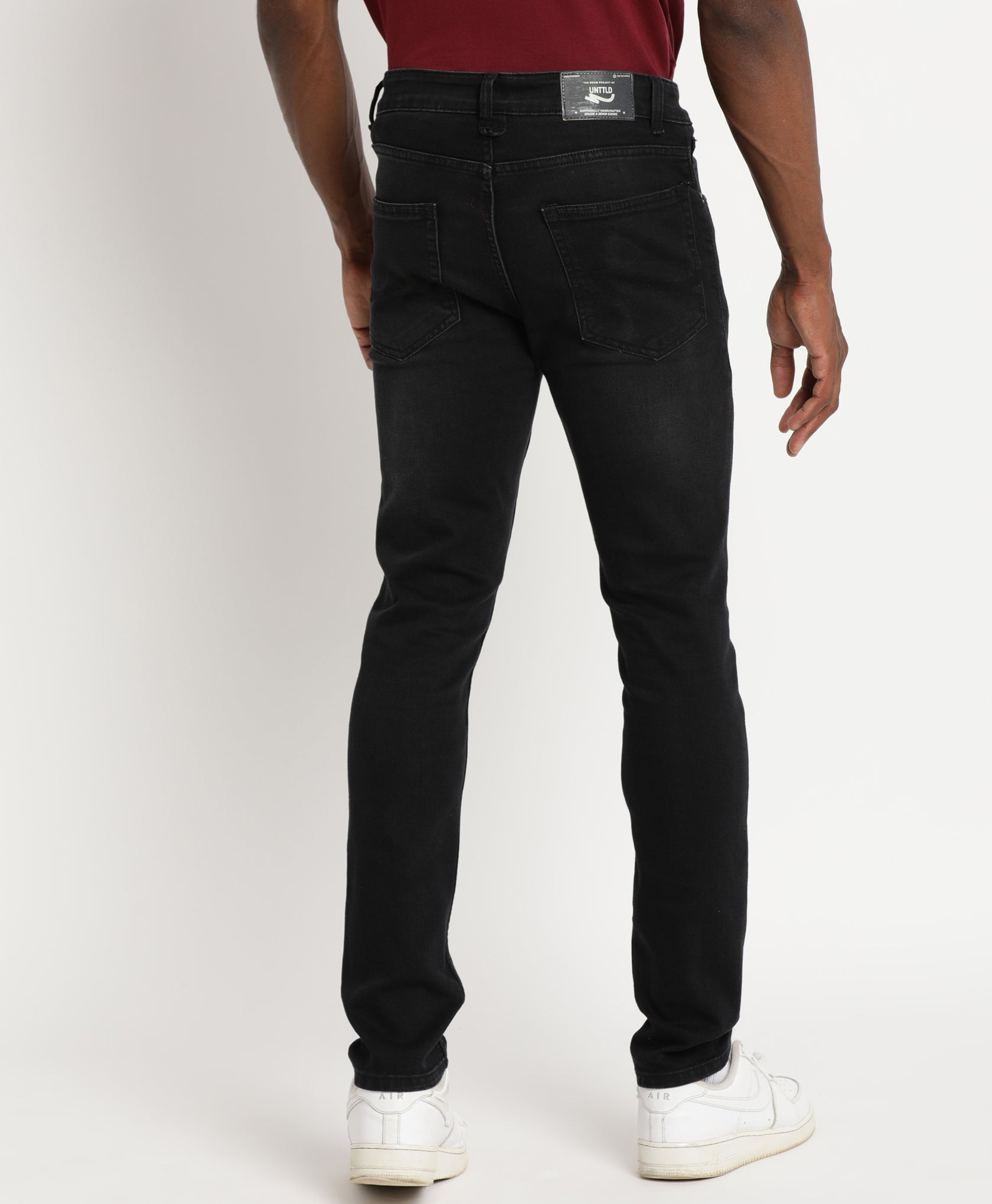 Washed Black Slim-fit Jeans