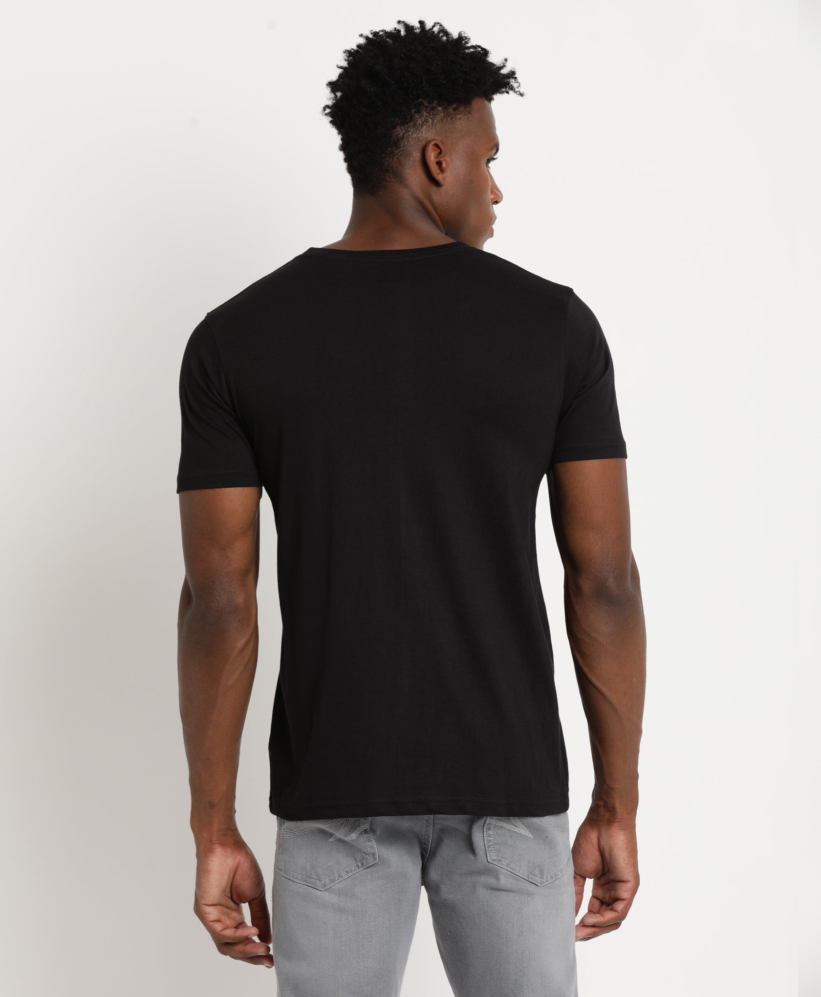 Black Slim-fit T-Shirt