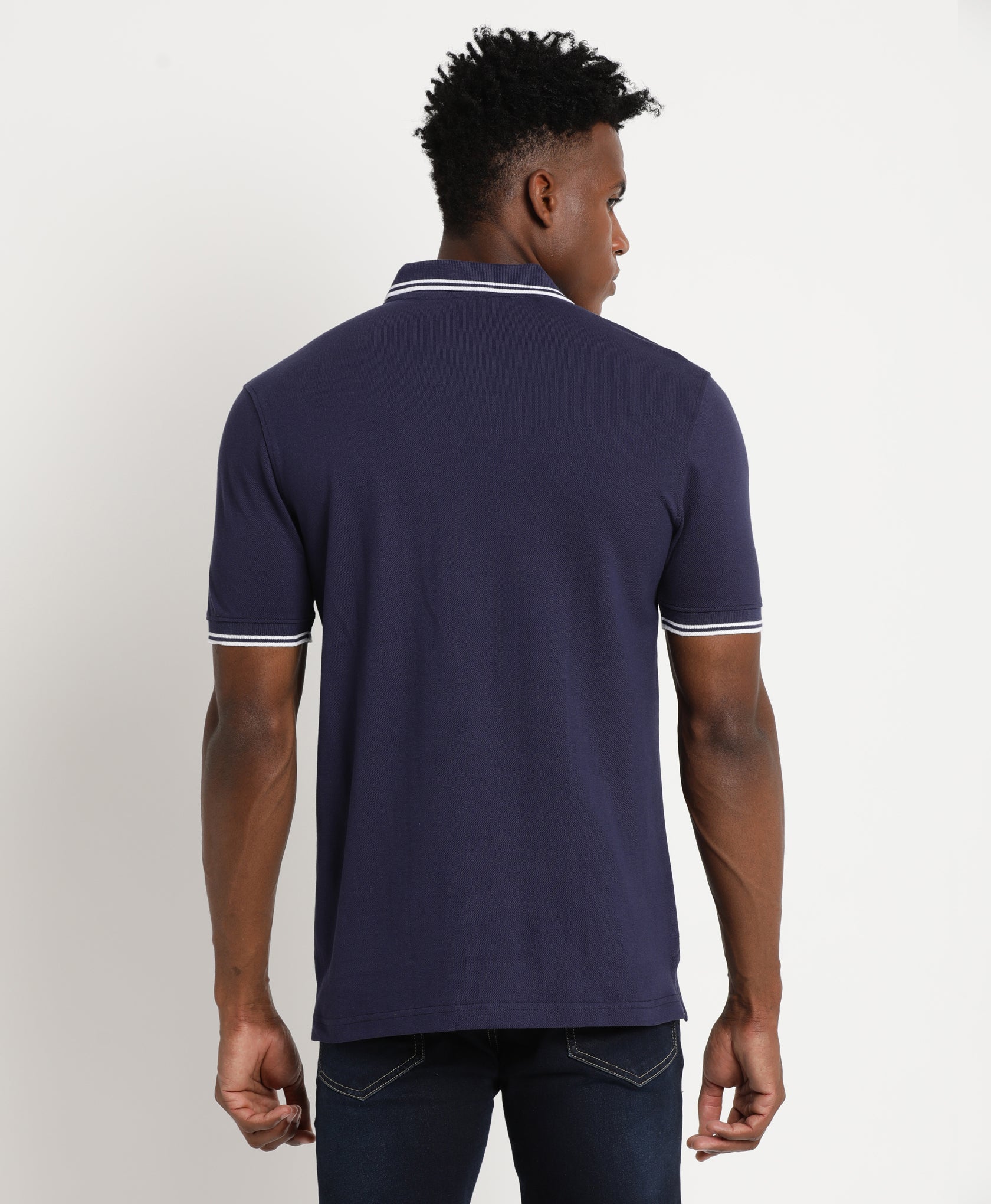 Dark Blue Polo T-Shirt for Men 