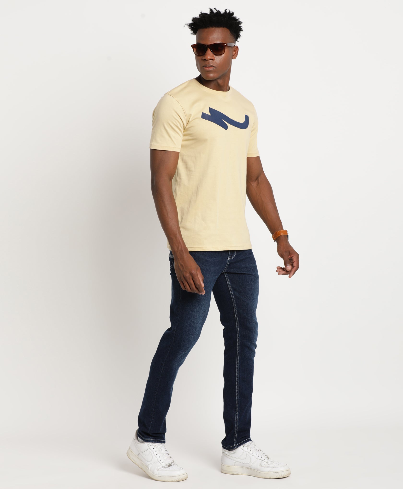 Beige Slim-fit T-Shirt