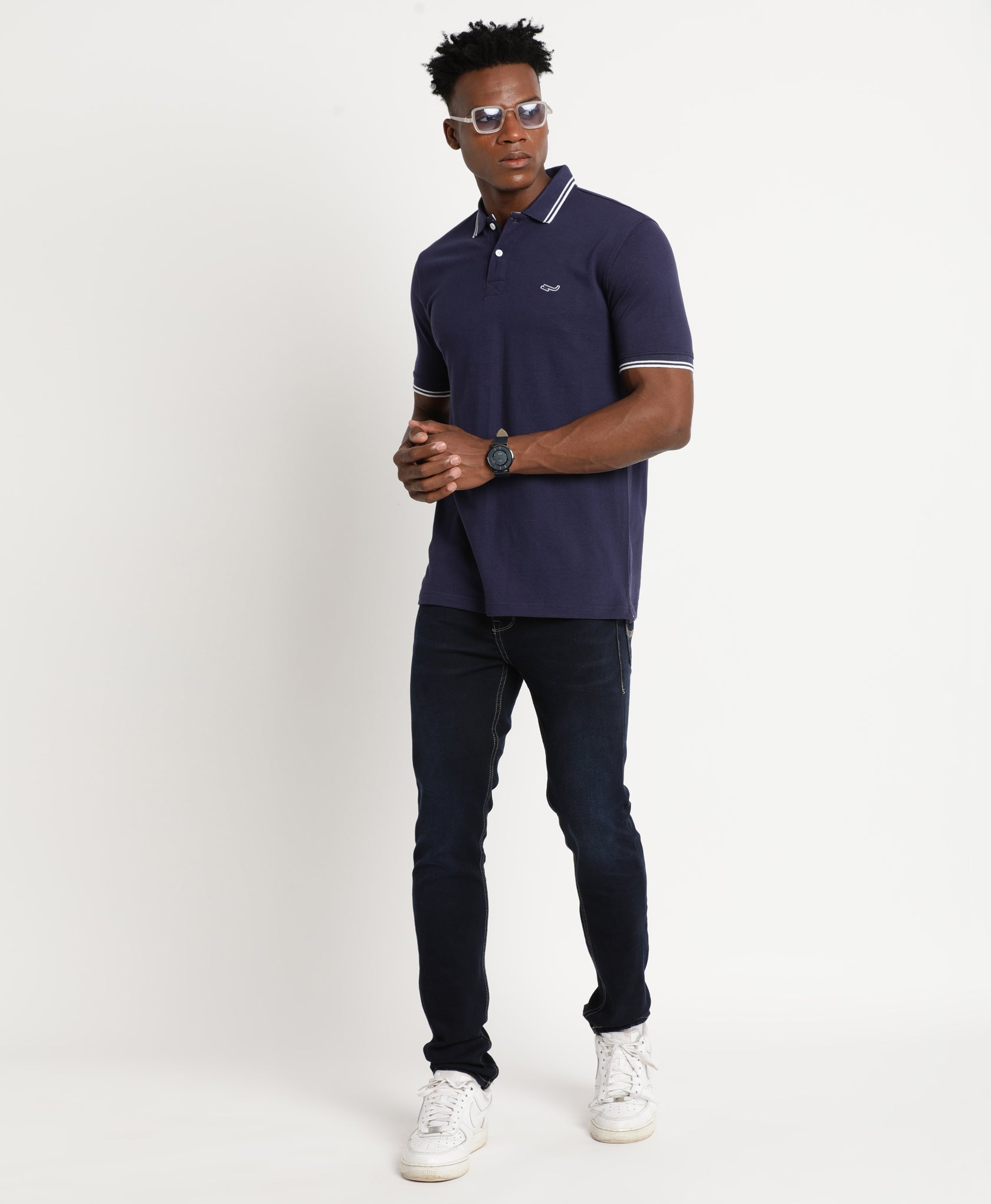 Dark Blue Polo T-Shirt