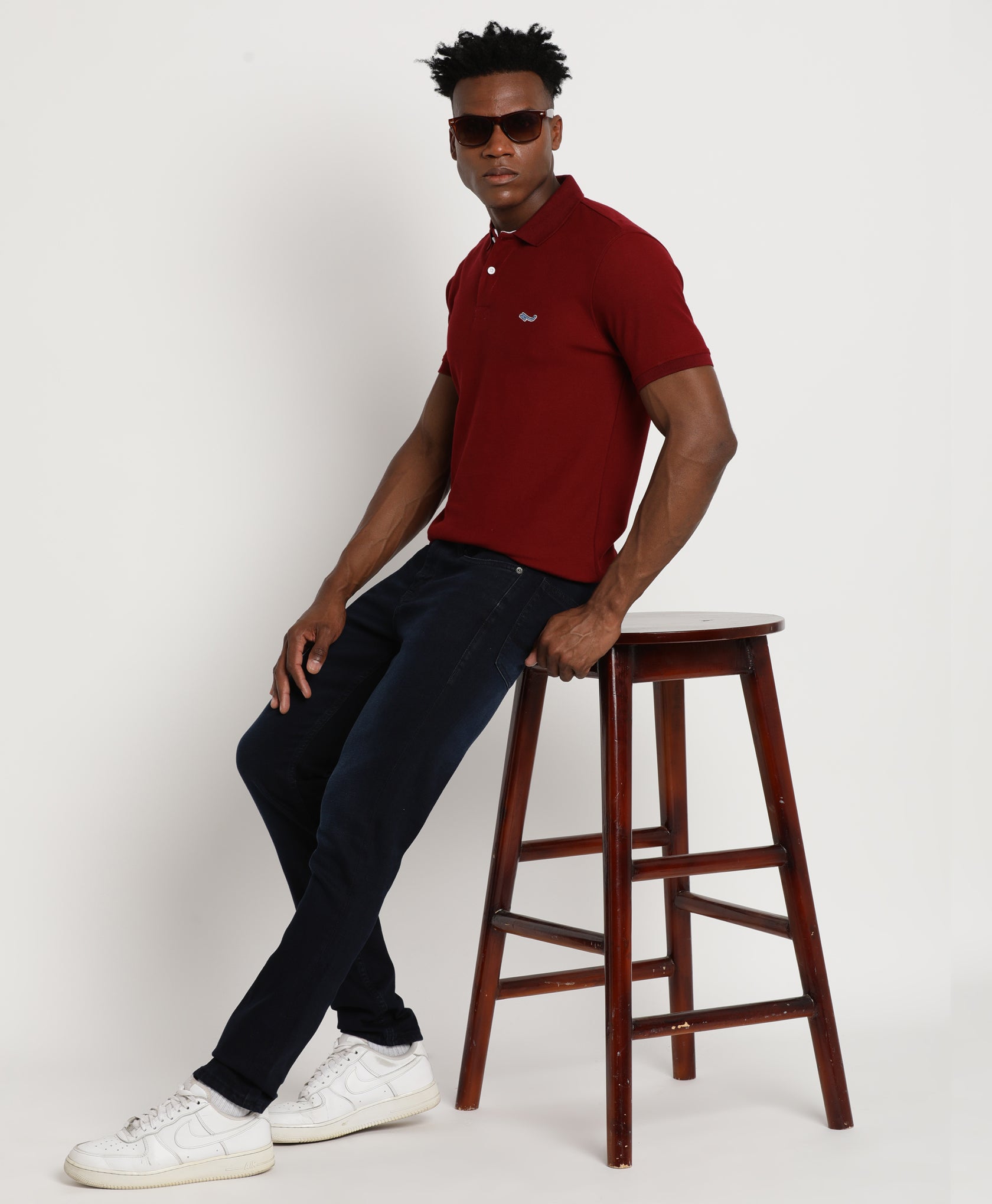 Deep Red Polo T-Shirt