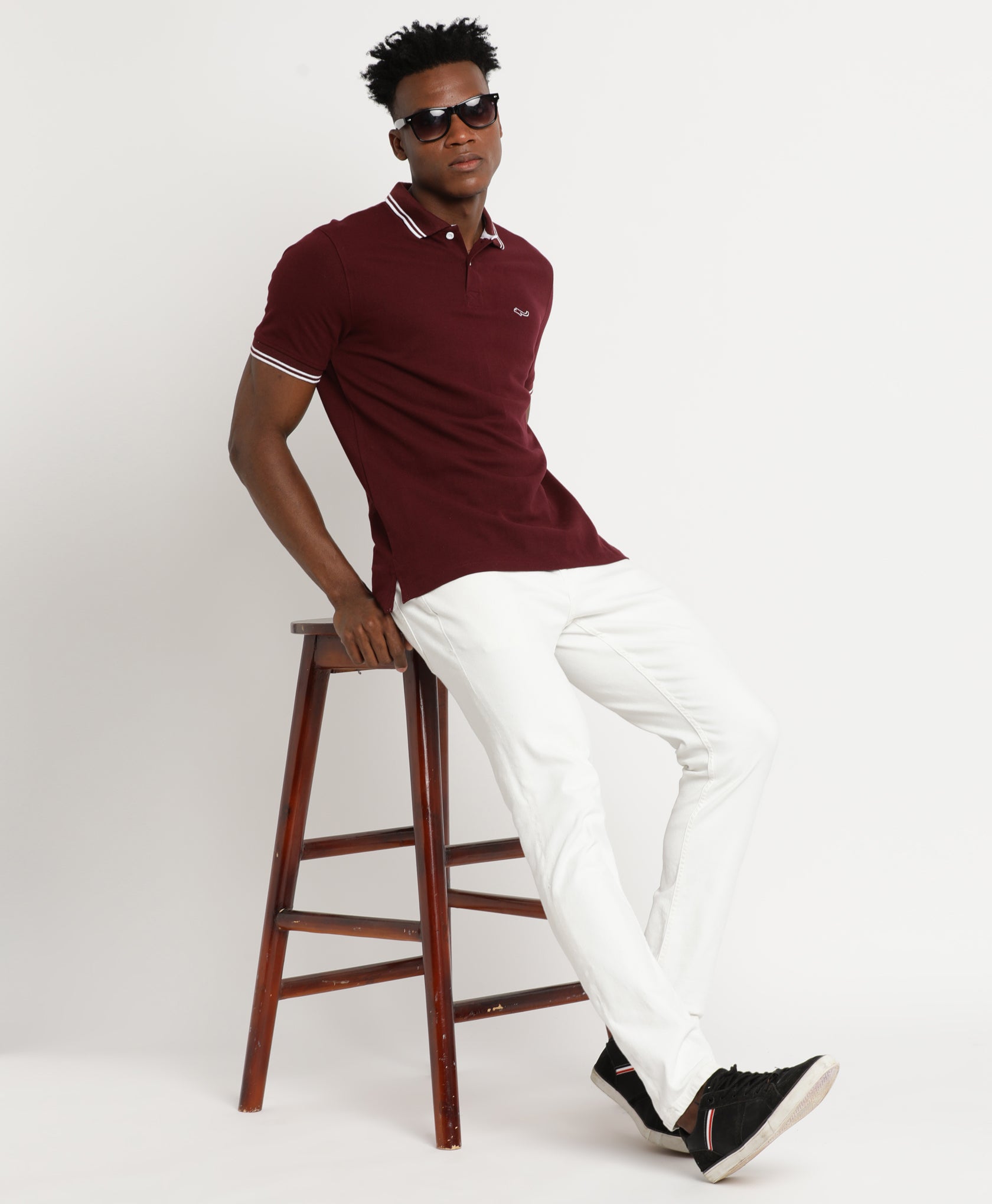 Maroon Polo T Shirt