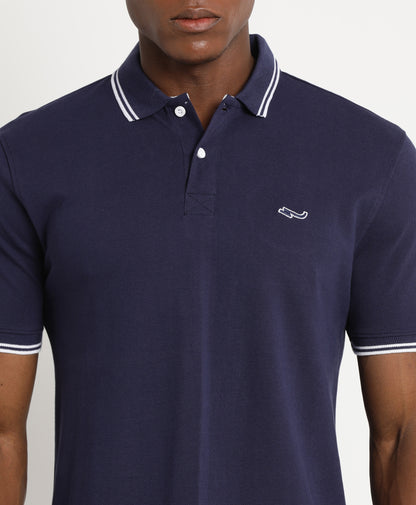 Dark Blue Polo T-Shirt for Men 