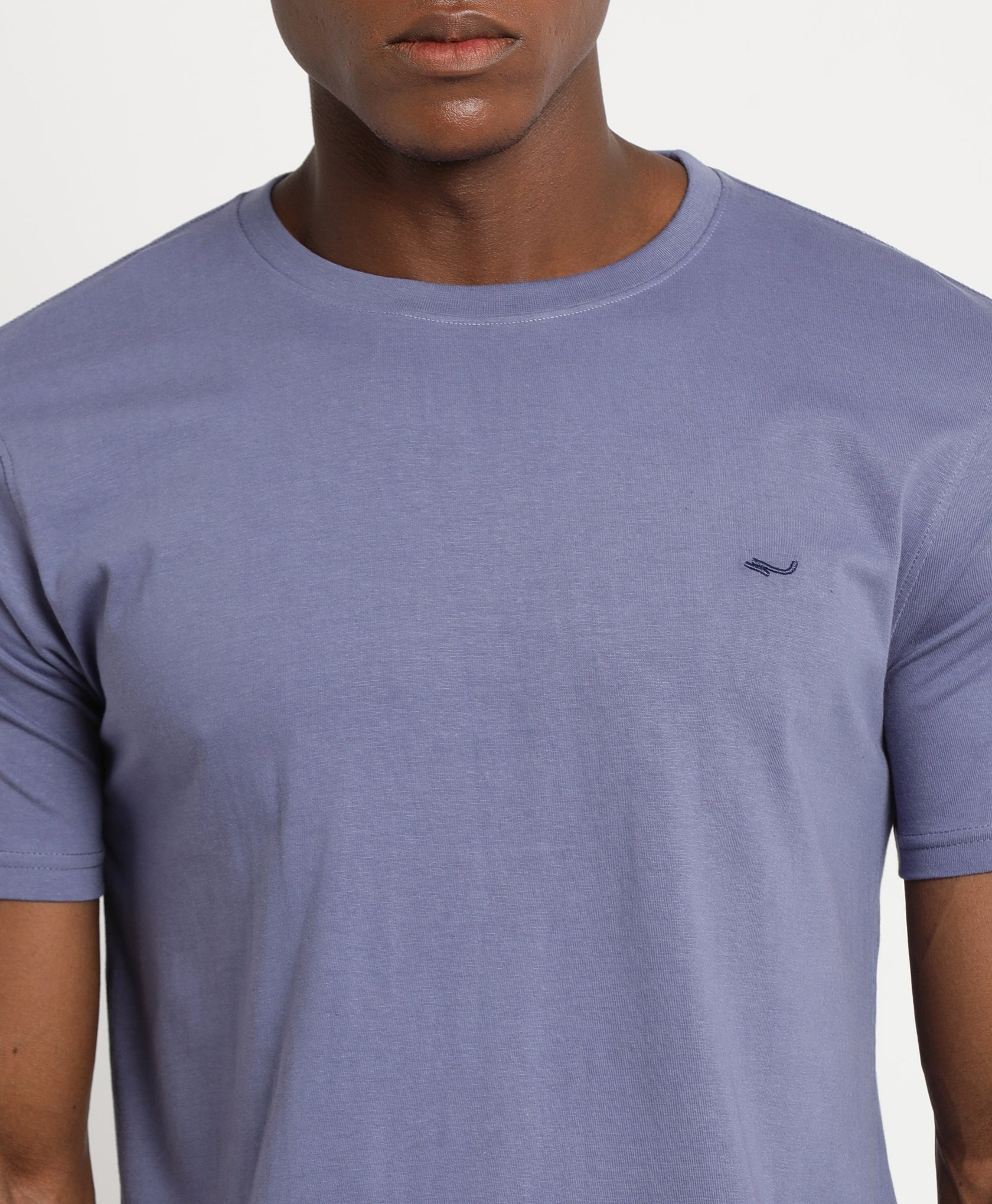 Slate Blue Slim-fit T-Shirt