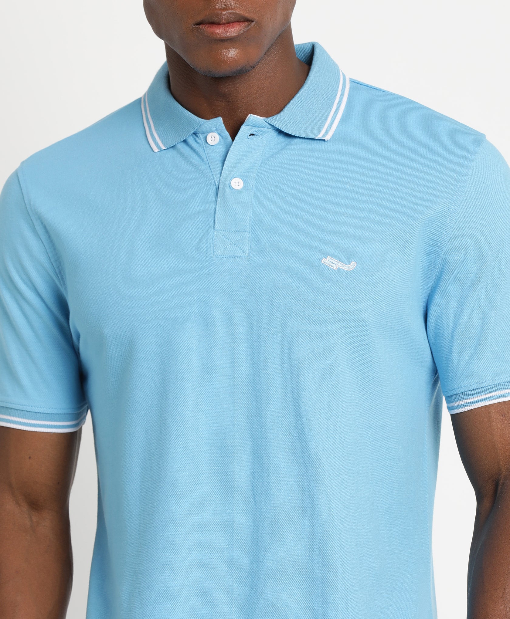 Aqua Blue Polo T-Shirt