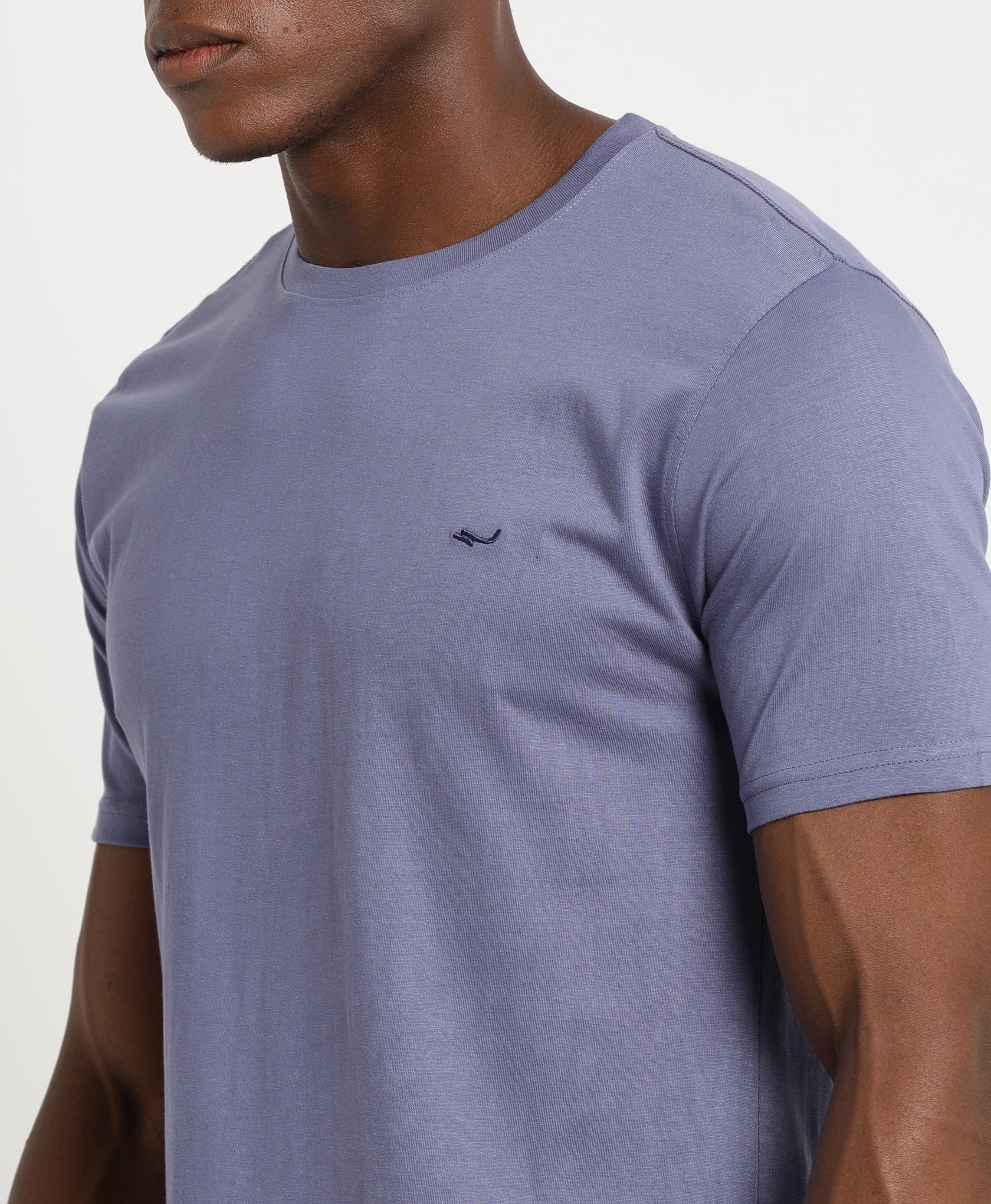 Slate Blue Slim-fit T-Shirt