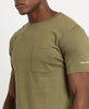 Olive Slim-fit T-Shirt for Men 