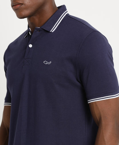 Dark Blue Polo T-Shirt for Men 