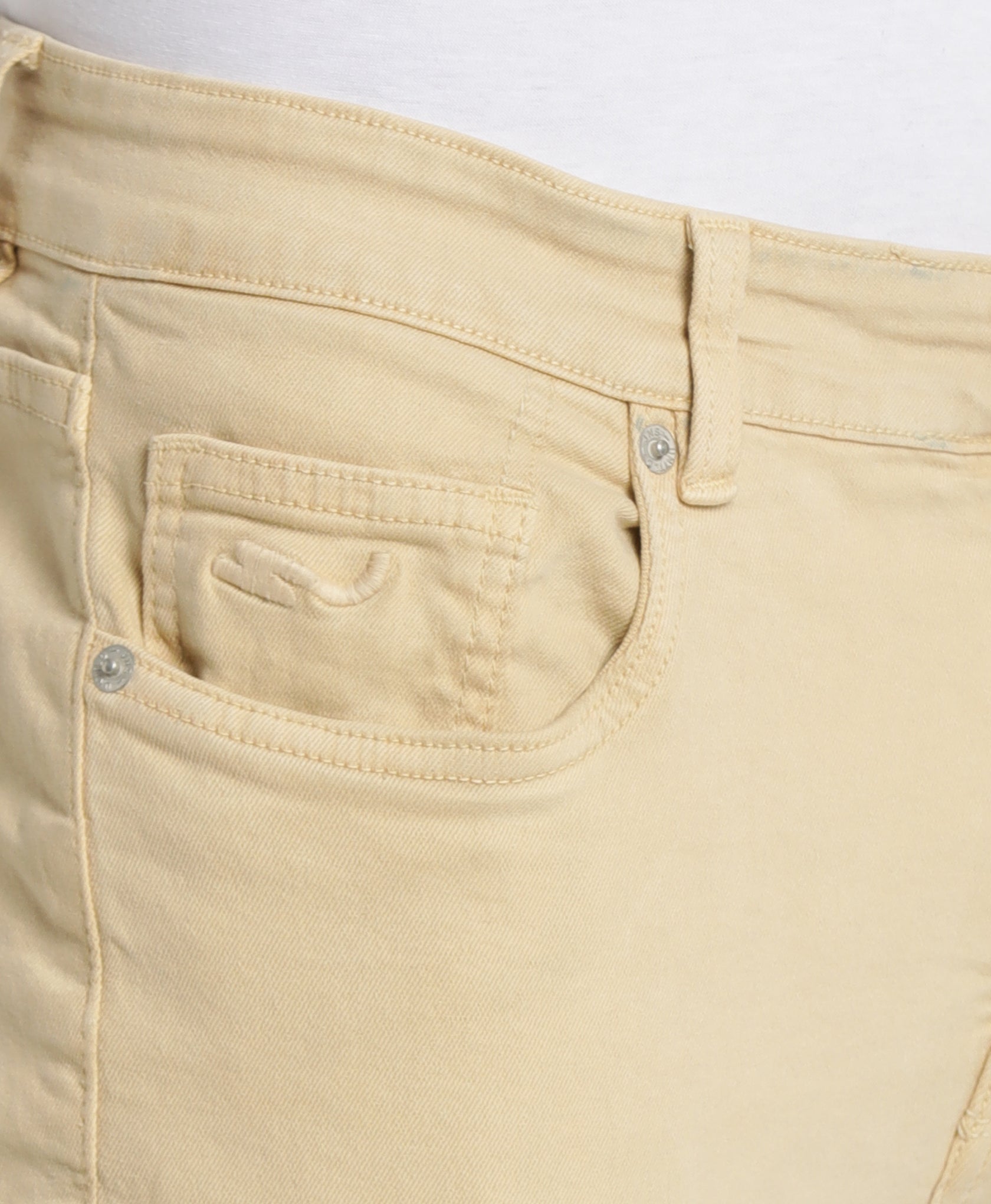 Beige Slim-fit Jeans