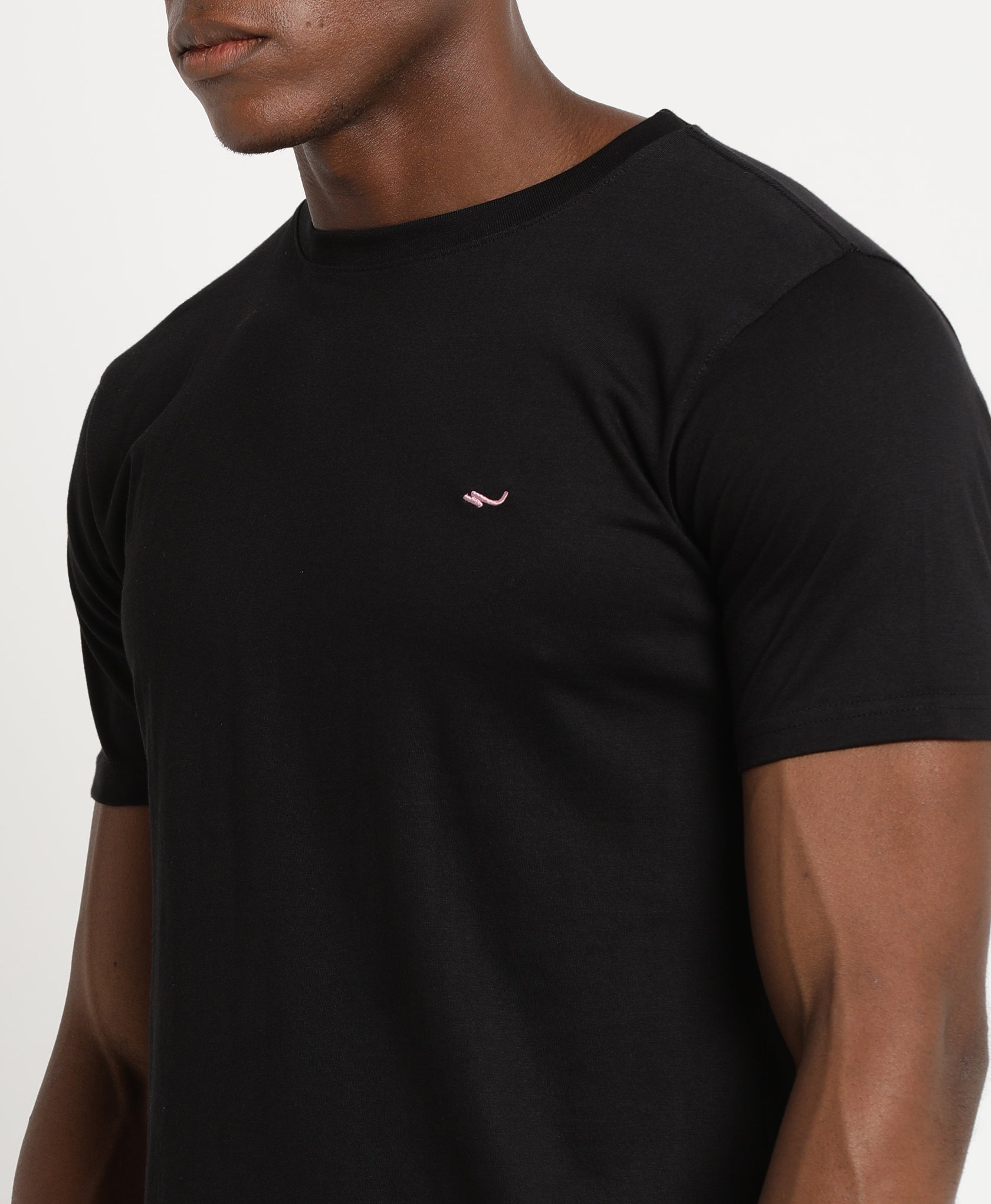 Black Slim-fit T-Shirt